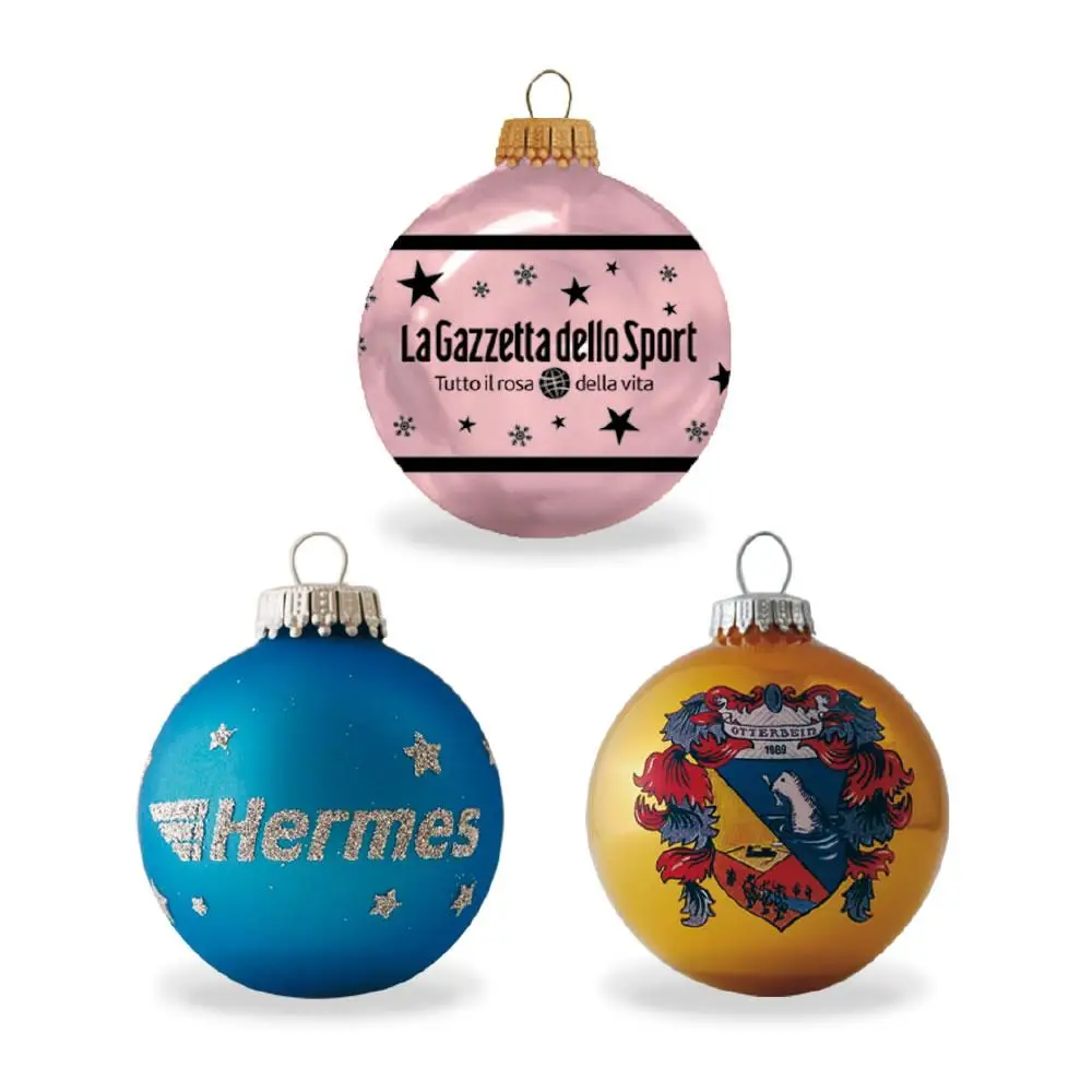 Palle di Natale personalizzate in vetro
