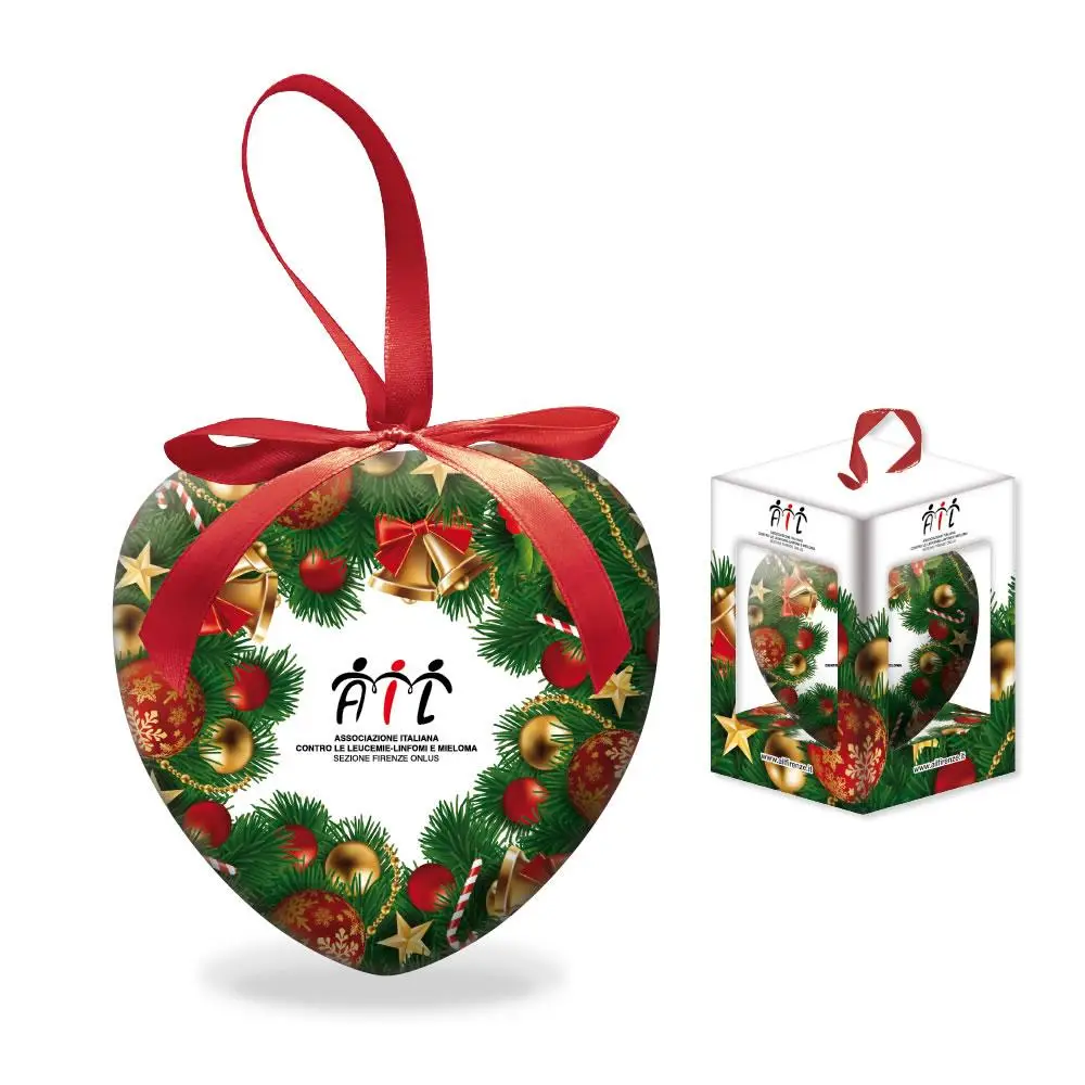 Palline di Natale Personalizzate a Cuore