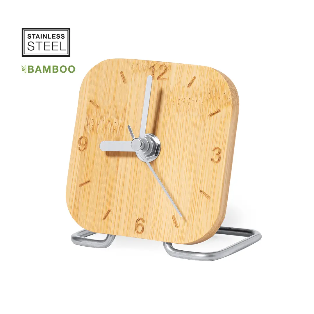 Orologio da Tavolo in Bamboo Personalizzato
