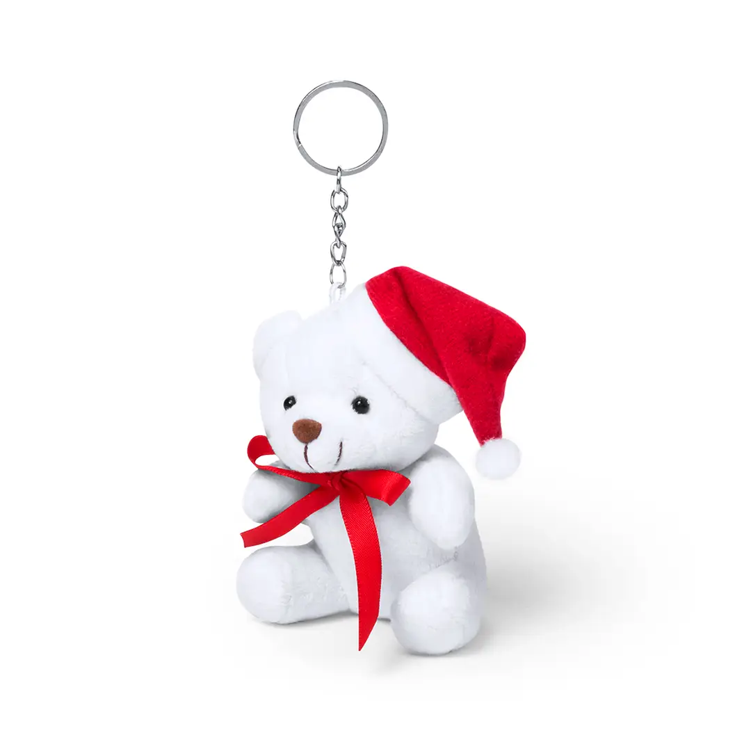 Portachiavi Orsetto Peluche Natalizio