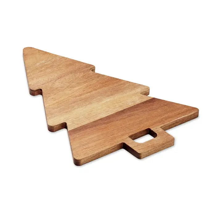 Tagliere natalizio in legno acacia personalizzato